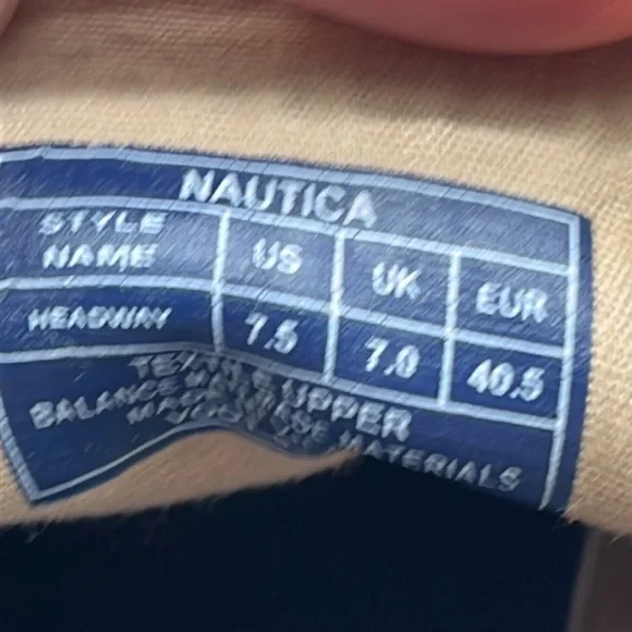 Nautica Tan Canvas Sneaker Size 7.5. SNK2653B - Picture 8 of 8
